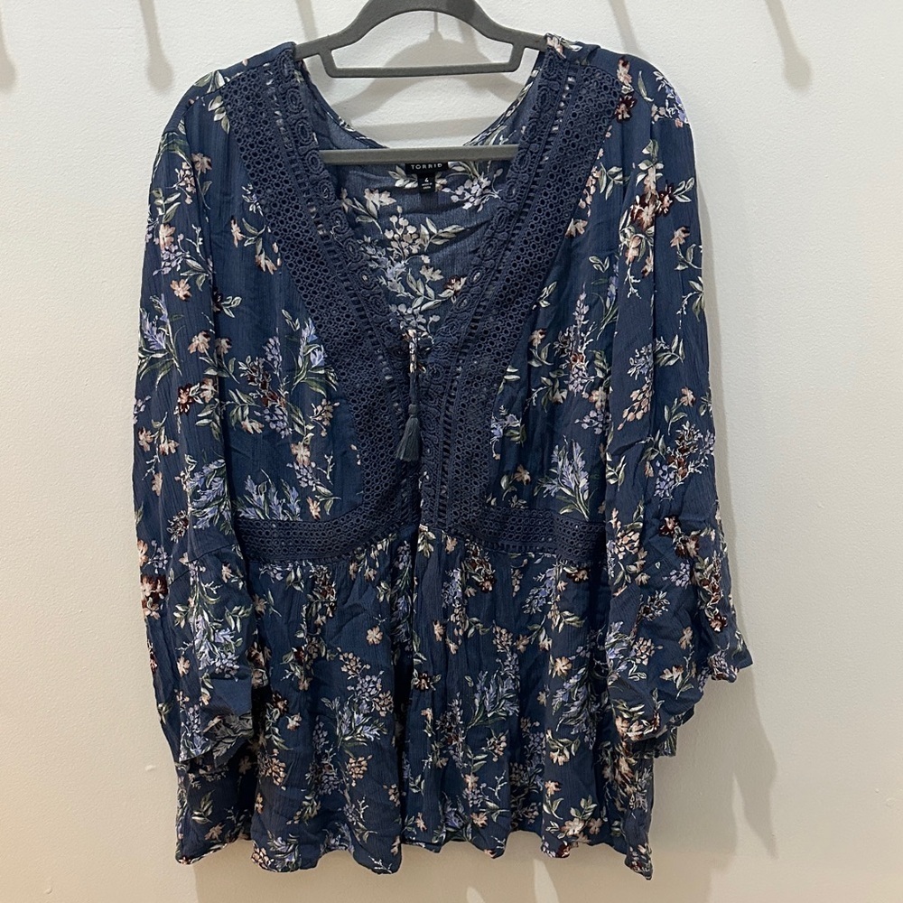 Torrid Long Sleeve Blouse